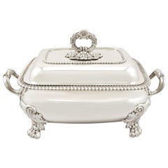 Antique George IV Sterling Silver Soup Tureen