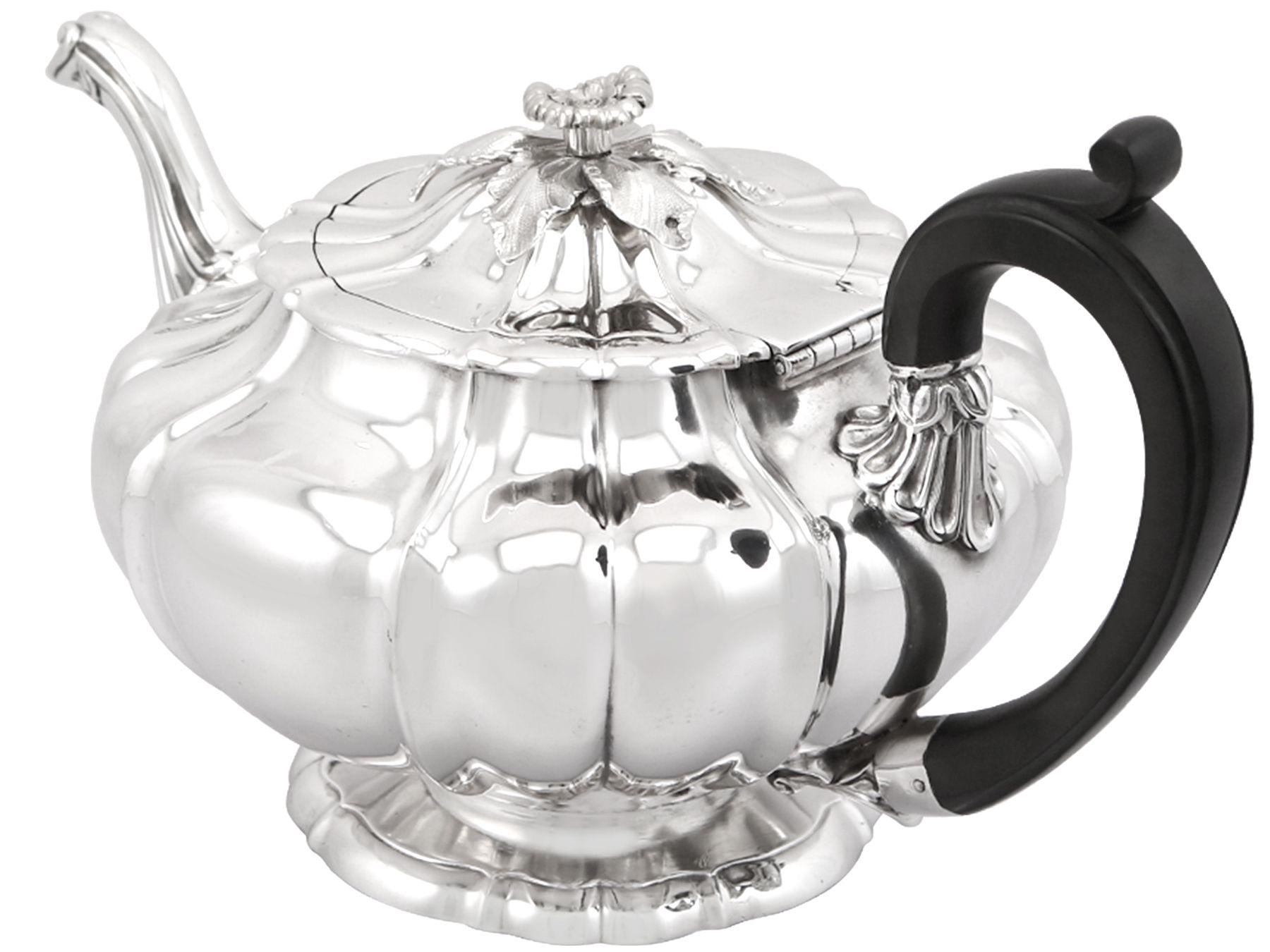 Early 19th Century Antique George IV Sterling Silver Teapot by Paul Storr, 1827