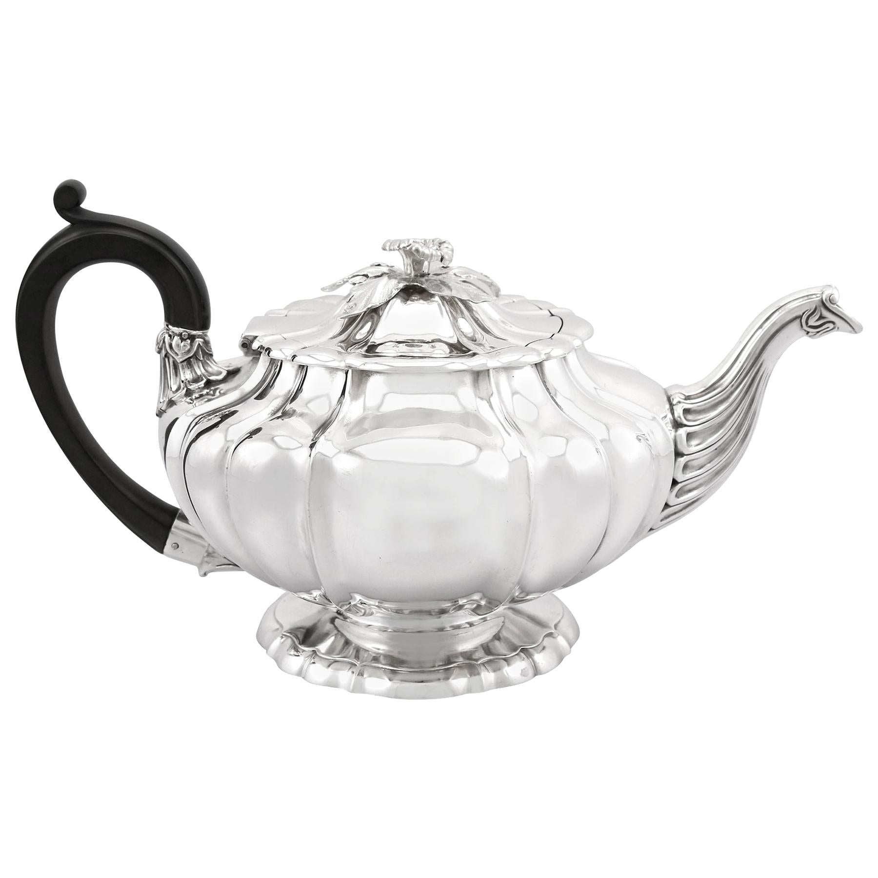 Antique George IV Sterling Silver Teapot by Paul Storr, 1827