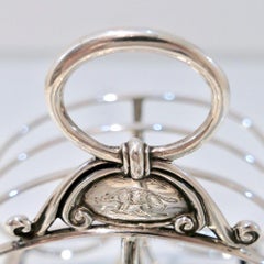 Antique George IV Sterling Silver Toast Rack London 1835 Barnard Family