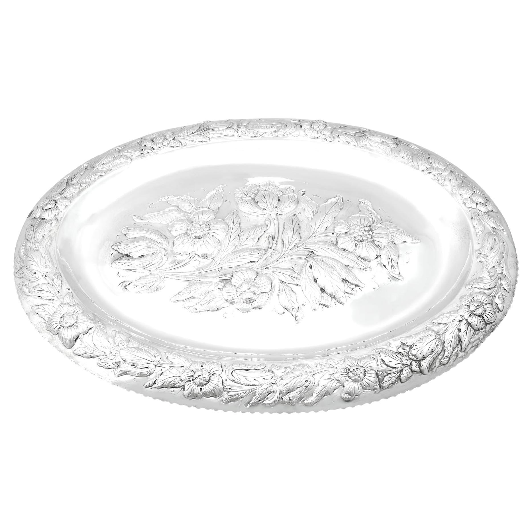 Antique George IV York Sterling Silver Platter/Tray/Centrepiece