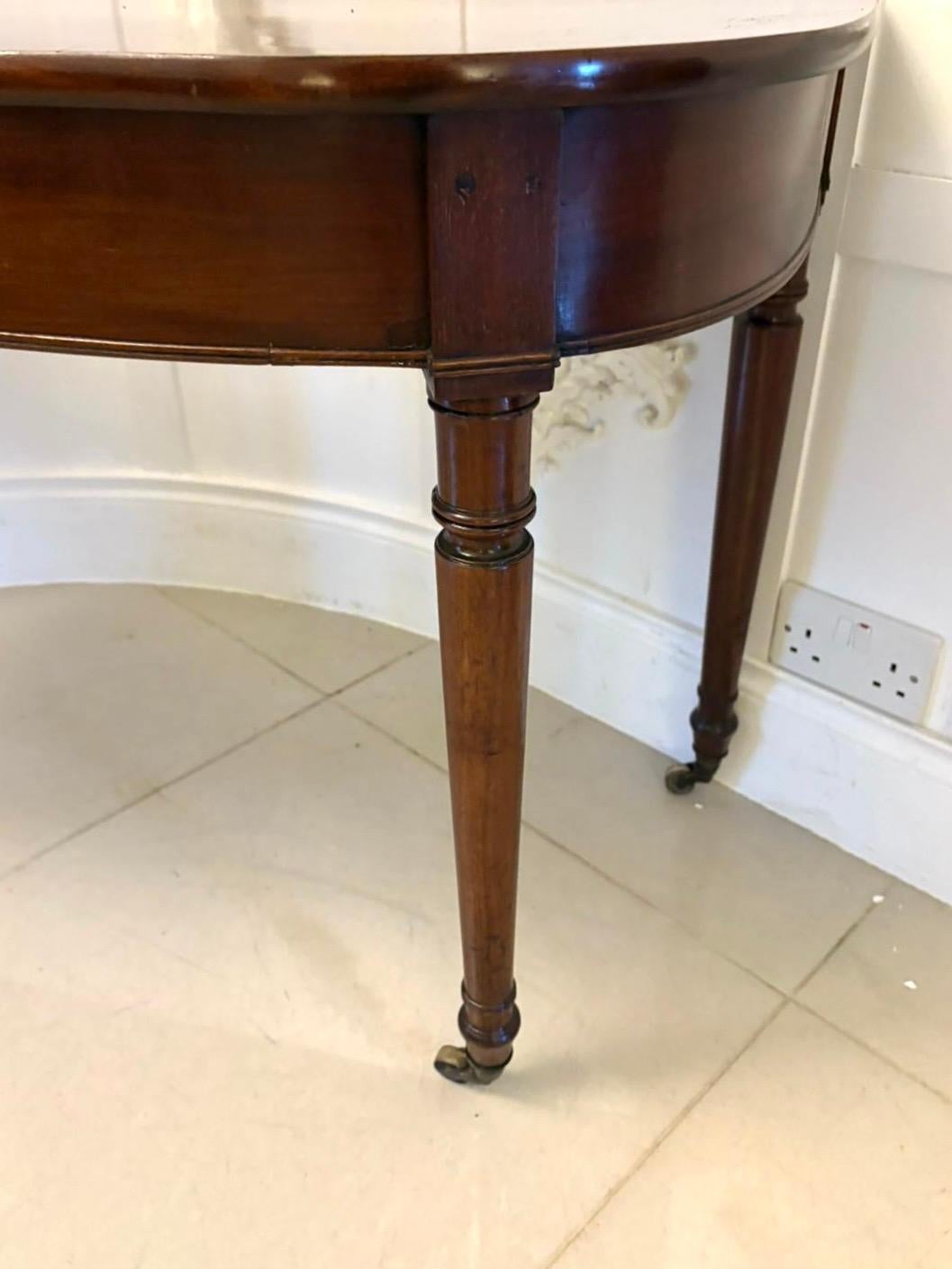 Antique George lII Figured Mahogany Console Table For Sale 3