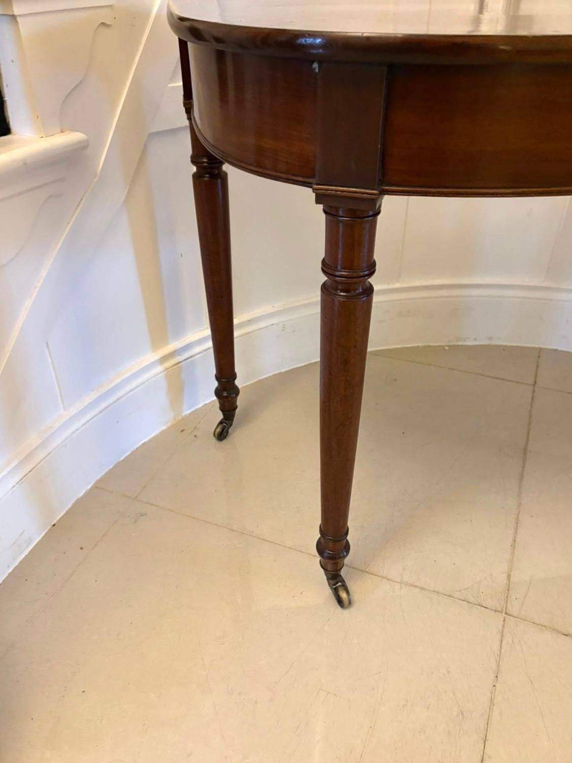 Antique George lII Figured Mahogany Console Table For Sale 1