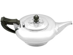 1931 Arts and Crafts Style Sterling Silver Teapot