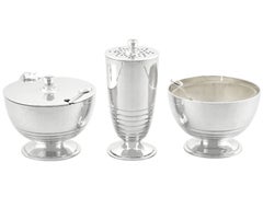 Antique Art Deco Sterling Silver Condiment Set (1931)