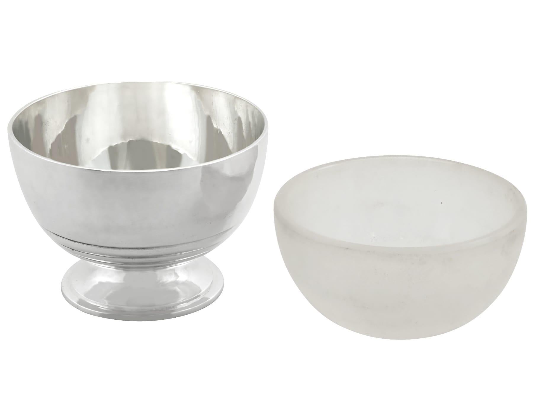 Antico set di condimenti in argento Sterling Art Deco di Giorgio V (1931) in vendita 2