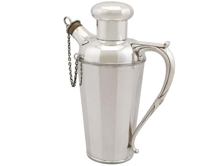 Antique Sterling Silver Cocktail Shakers For Sale at 1stdibs