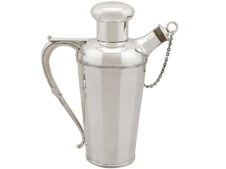 Antique Sterling Silver Cocktail Shakers For Sale at 1stdibs
