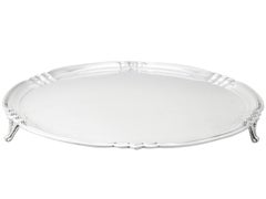 Salver in argento sterling in stile Art Deco di Reid & Sons