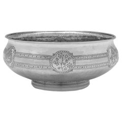 Antique George V Arts & Crafts Sterling Silver Bowl, P.F. Alexander, 1910
