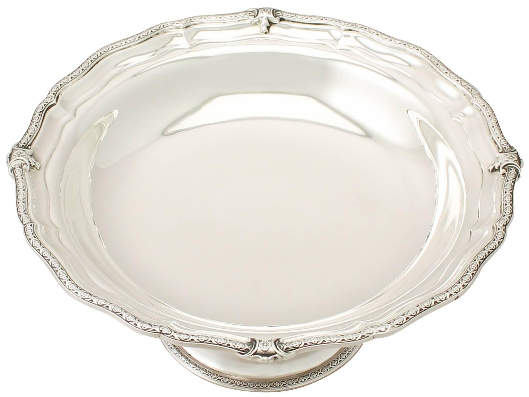 Other Antique George V English Sterling Silver Fruit Dish
