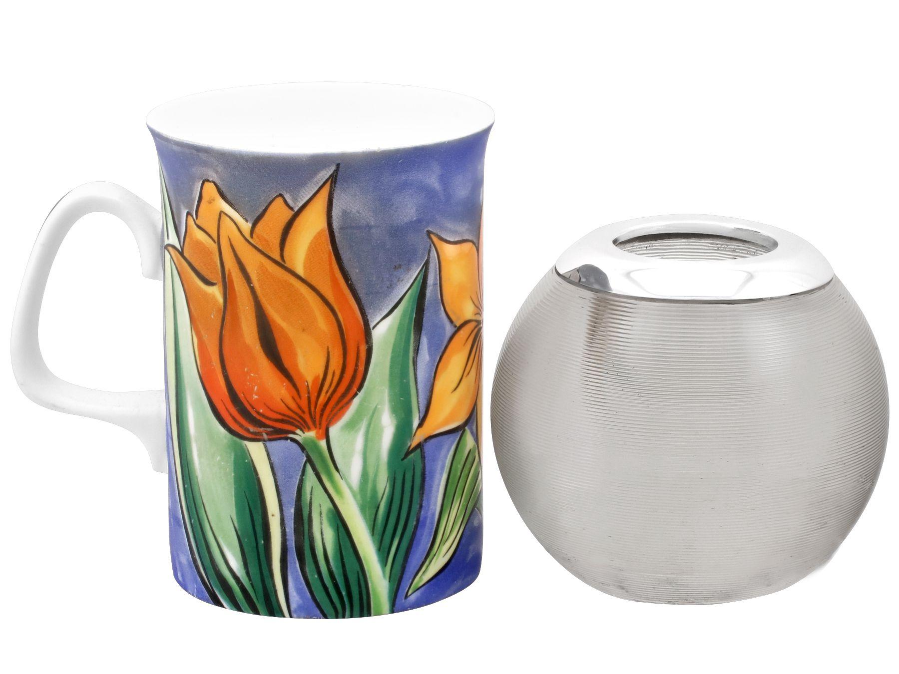 Anglais Verre antique et presse-papier en argent sterling anglais pour allumettes en vente