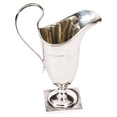 Antique George V Silver Cream Jug Robert Pringle & Sons 20th Century