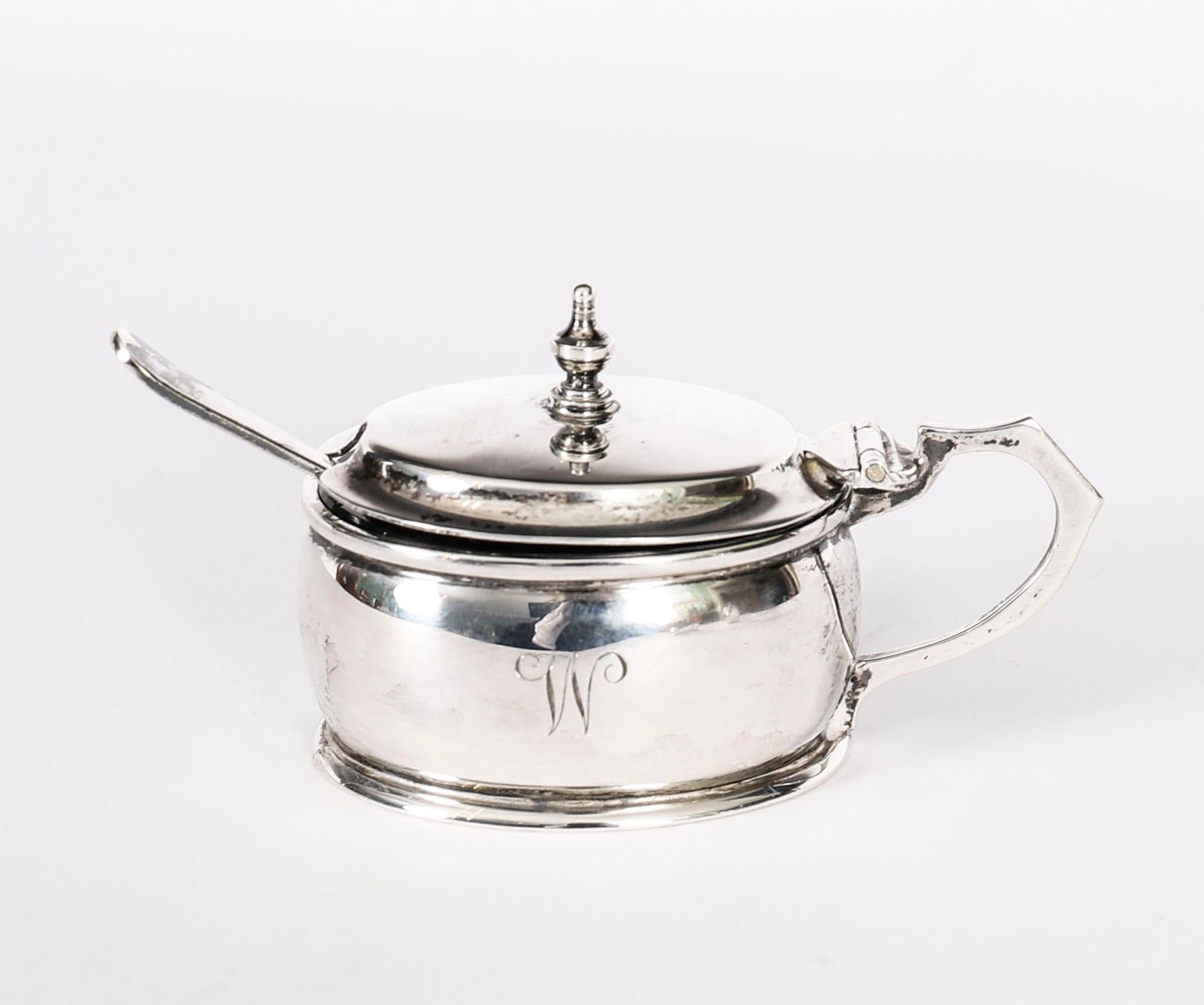 Antike George V Silber Cruet Set William Neale & Son 1934. im Angebot 10