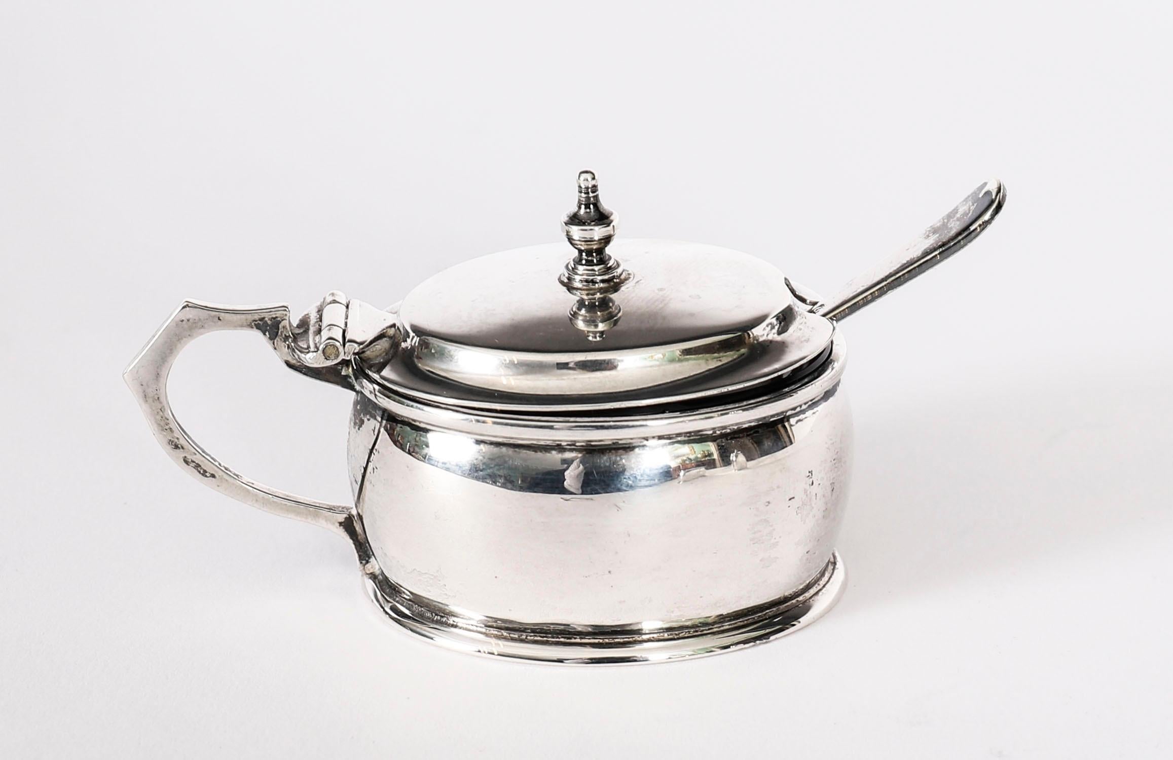 Antike George V Silber Cruet Set William Neale & Son 1934. im Angebot 11