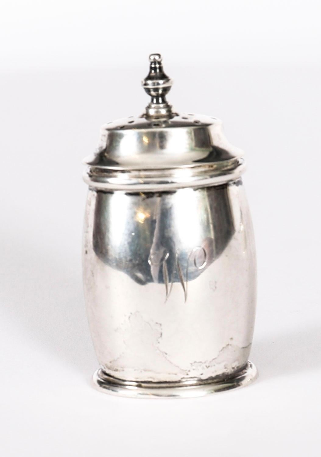 Antike George V Silber Cruet Set William Neale & Son 1934. (Englisch) im Angebot
