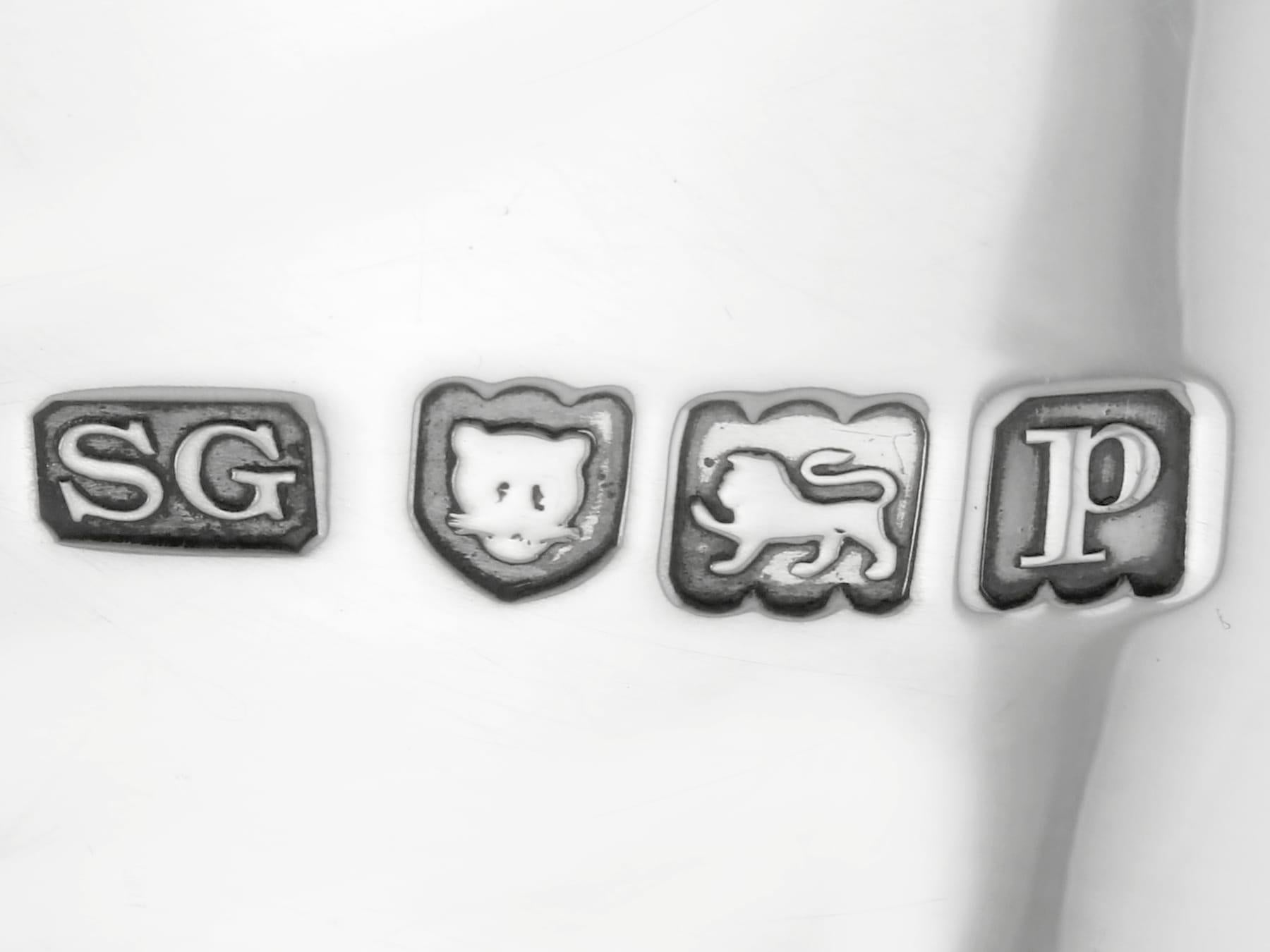 Argento 925 Antico piatto da pane in argento sterling Giorgio V (1910) in vendita