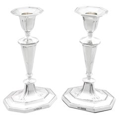 Antique George V Sterling Silver Candlesticks (1912)