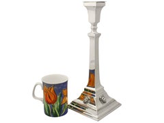 Antique George V Sterling Silver Candlesticks