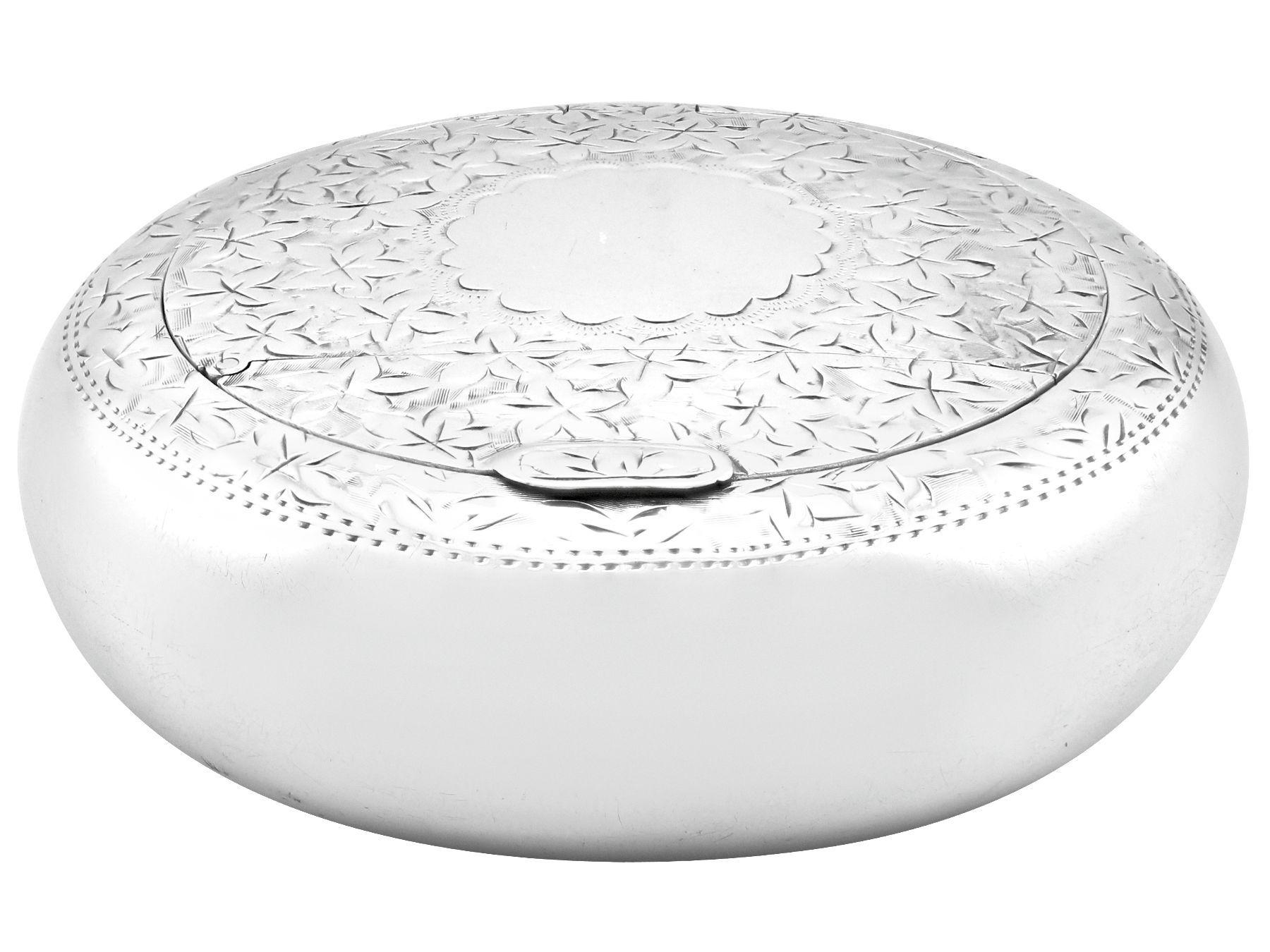 Inglese Antica combinazione di vesta e tabacco in argento sterling in vendita