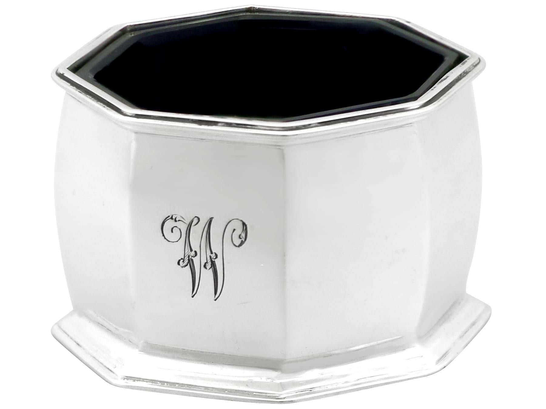 Antico set di condimenti in argento sterling di Giorgio V in vendita 1