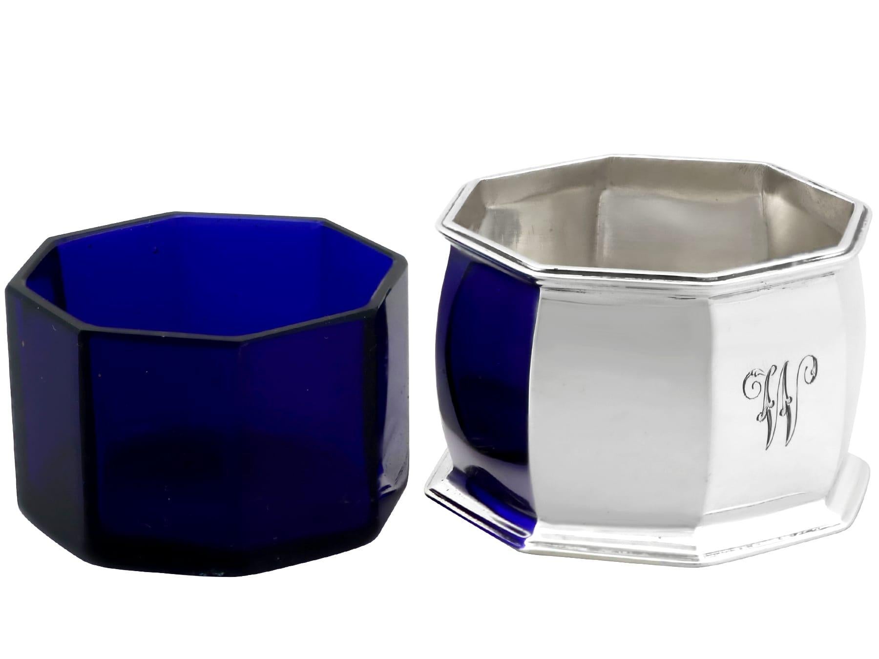 Antico set di condimenti in argento sterling di Giorgio V in vendita 2