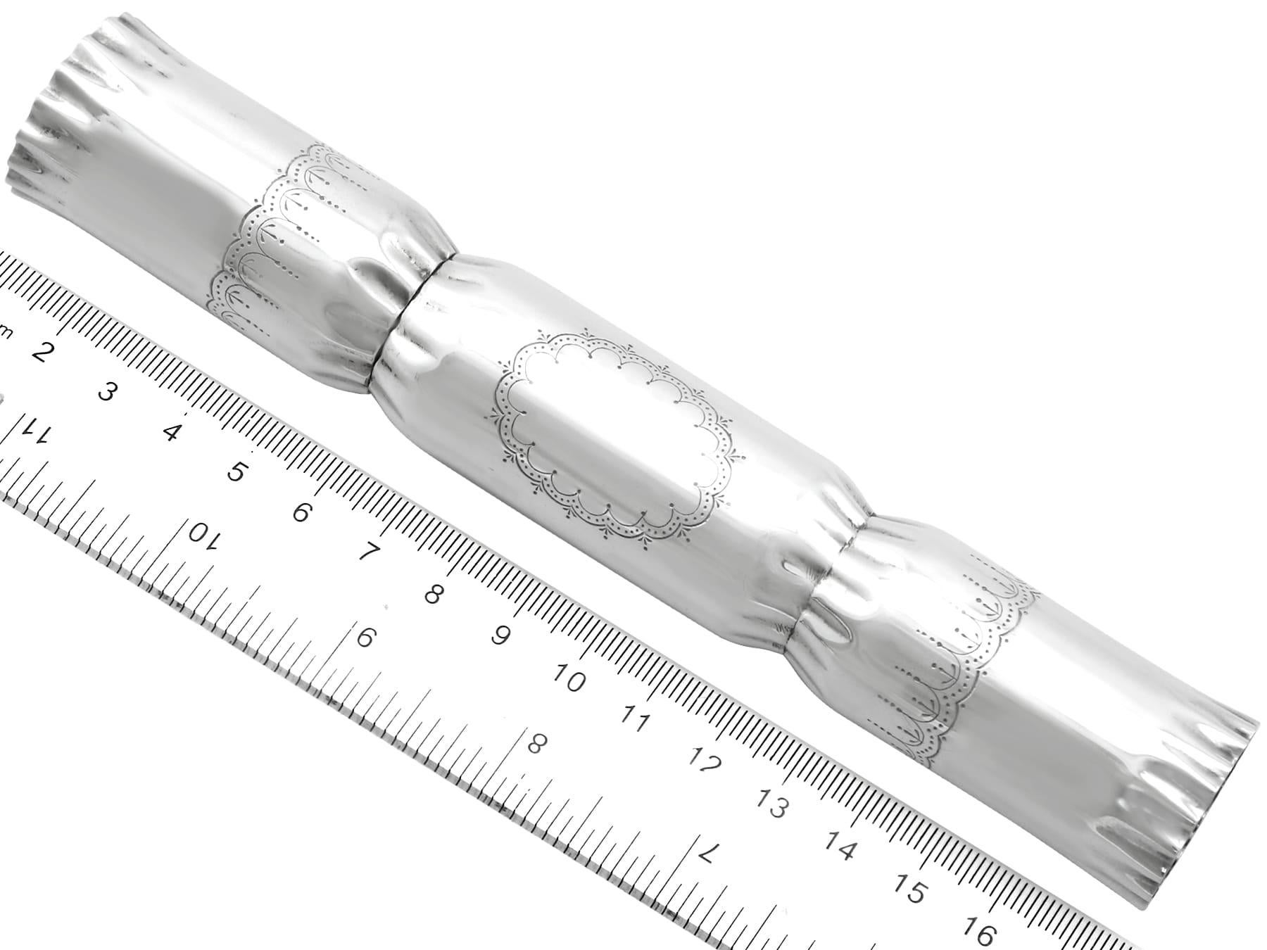 Antiker George V. „Kracker“-Fädenhalter aus Sterlingsilber im Angebot 10