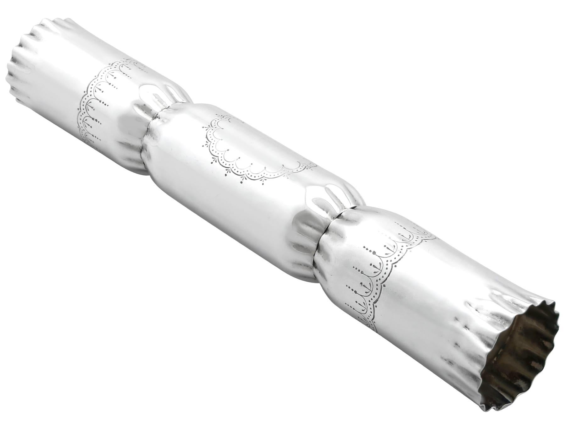 Antiker George V. „Kracker“-Fädenhalter aus Sterlingsilber (Frühes 20. Jahrhundert) im Angebot