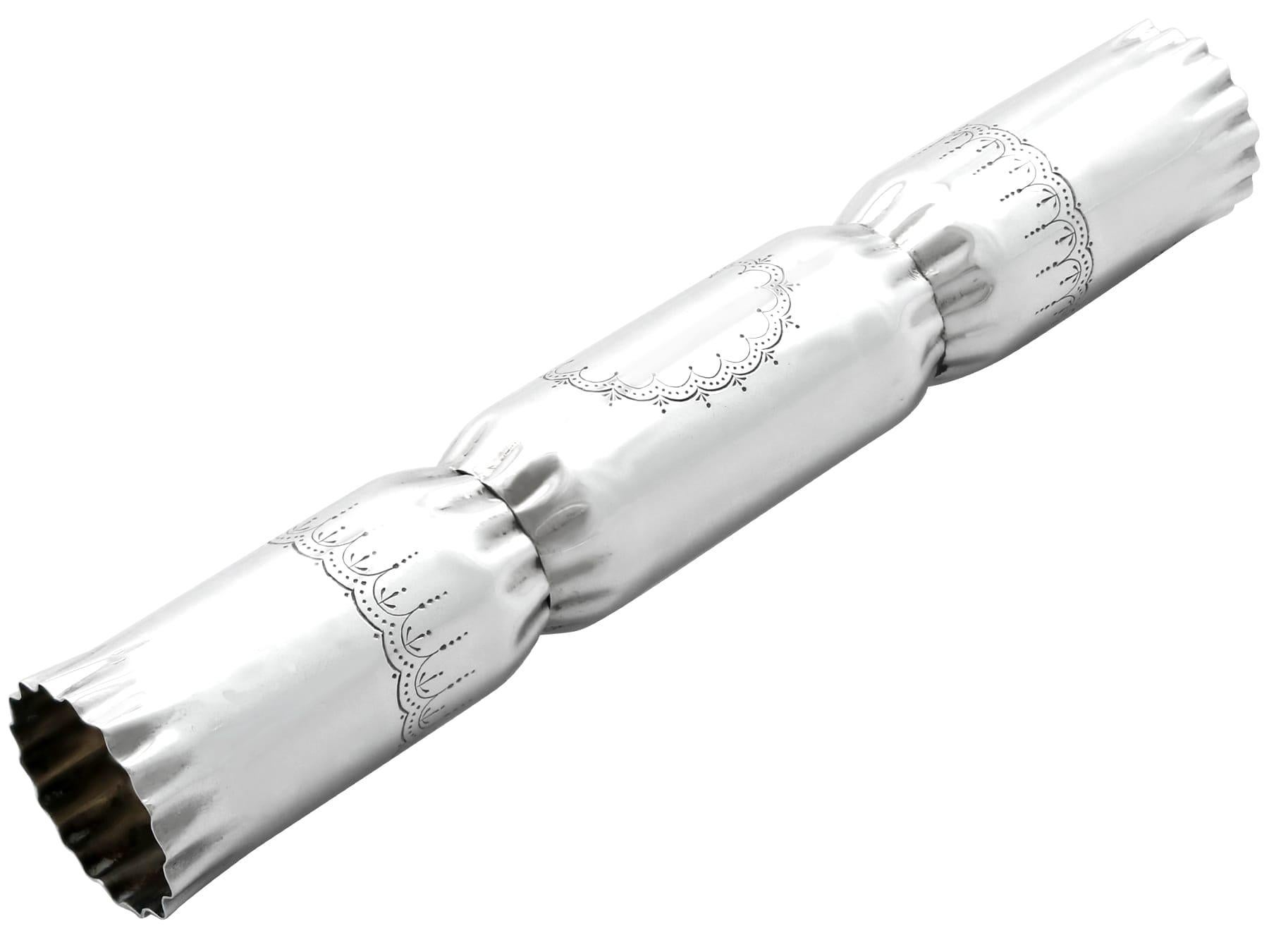 Antiker George V. „Kracker“-Fädenhalter aus Sterlingsilber im Angebot 2
