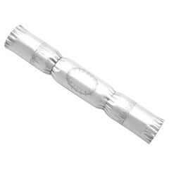 Antique George V Sterling Silver 'Cracker' Thread Holder Antique George V Sterling Silver 'Cracker' Thread Holder