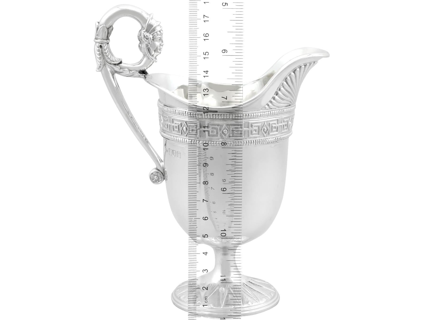 Antique George V Sterling Silver Cream/Water Jug (1912) For Sale 5