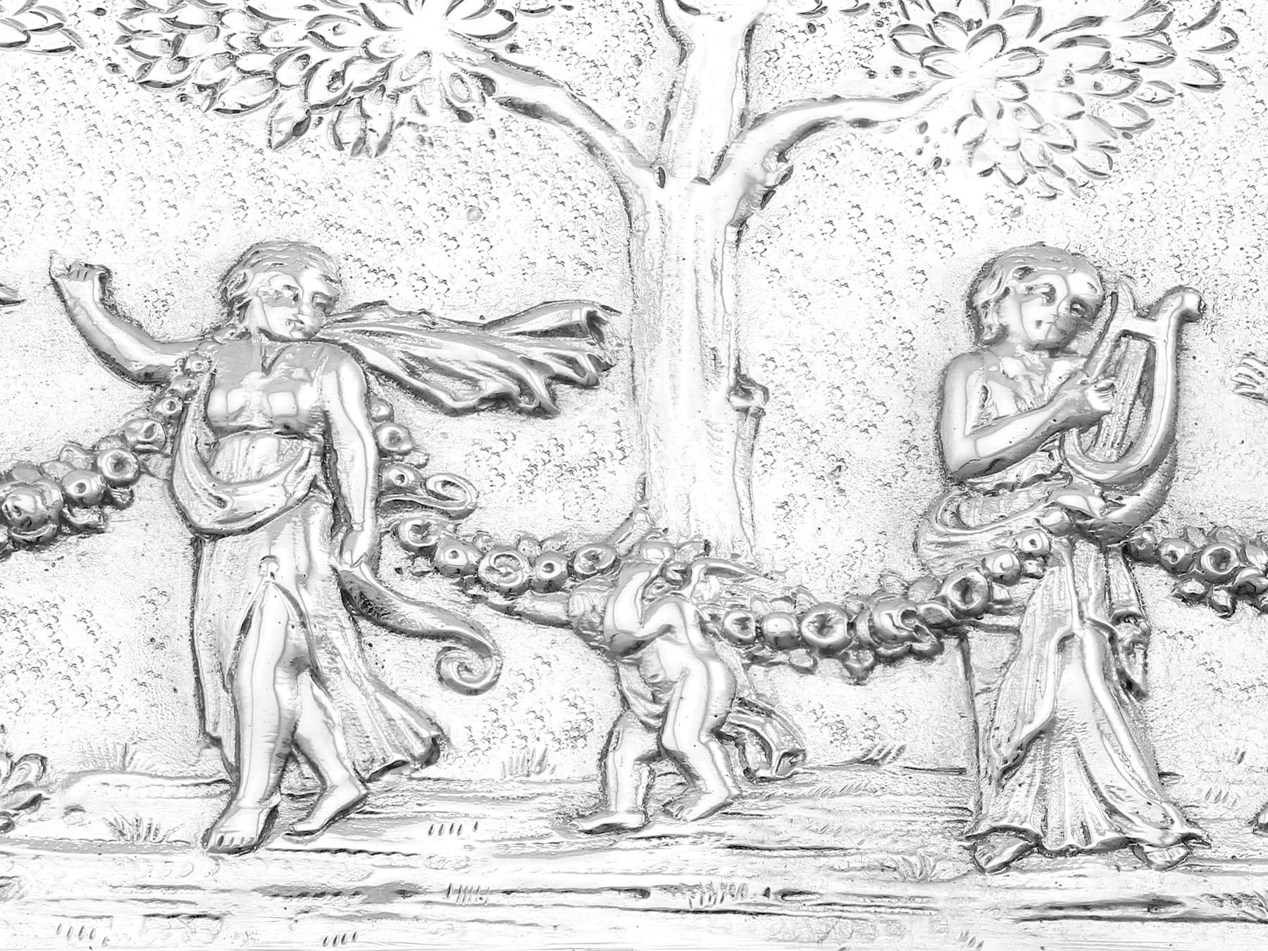 Antica scatola da toeletta in argento sterling di Giorgio V (1910) in vendita 2