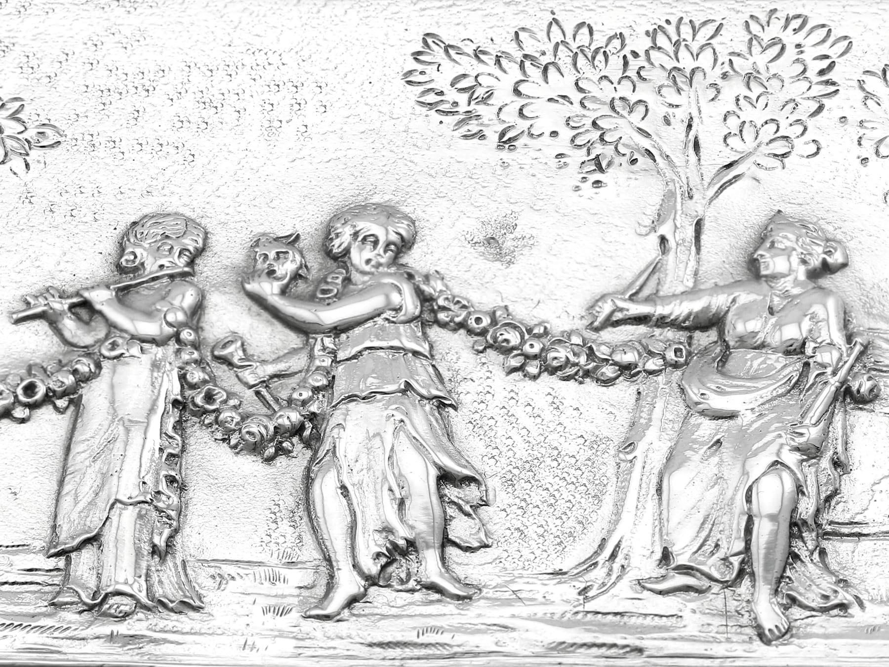 Antica scatola da toeletta in argento sterling di Giorgio V (1910) in vendita 3