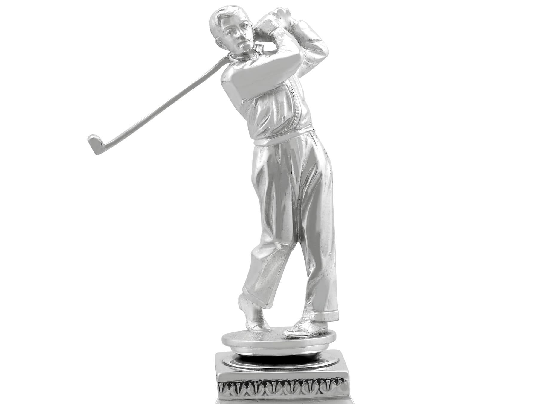 Trofeo de presentación de golf antiguo de plata de ley en Excelente estado para la venta en Jesmond, Newcastle Upon Tyne