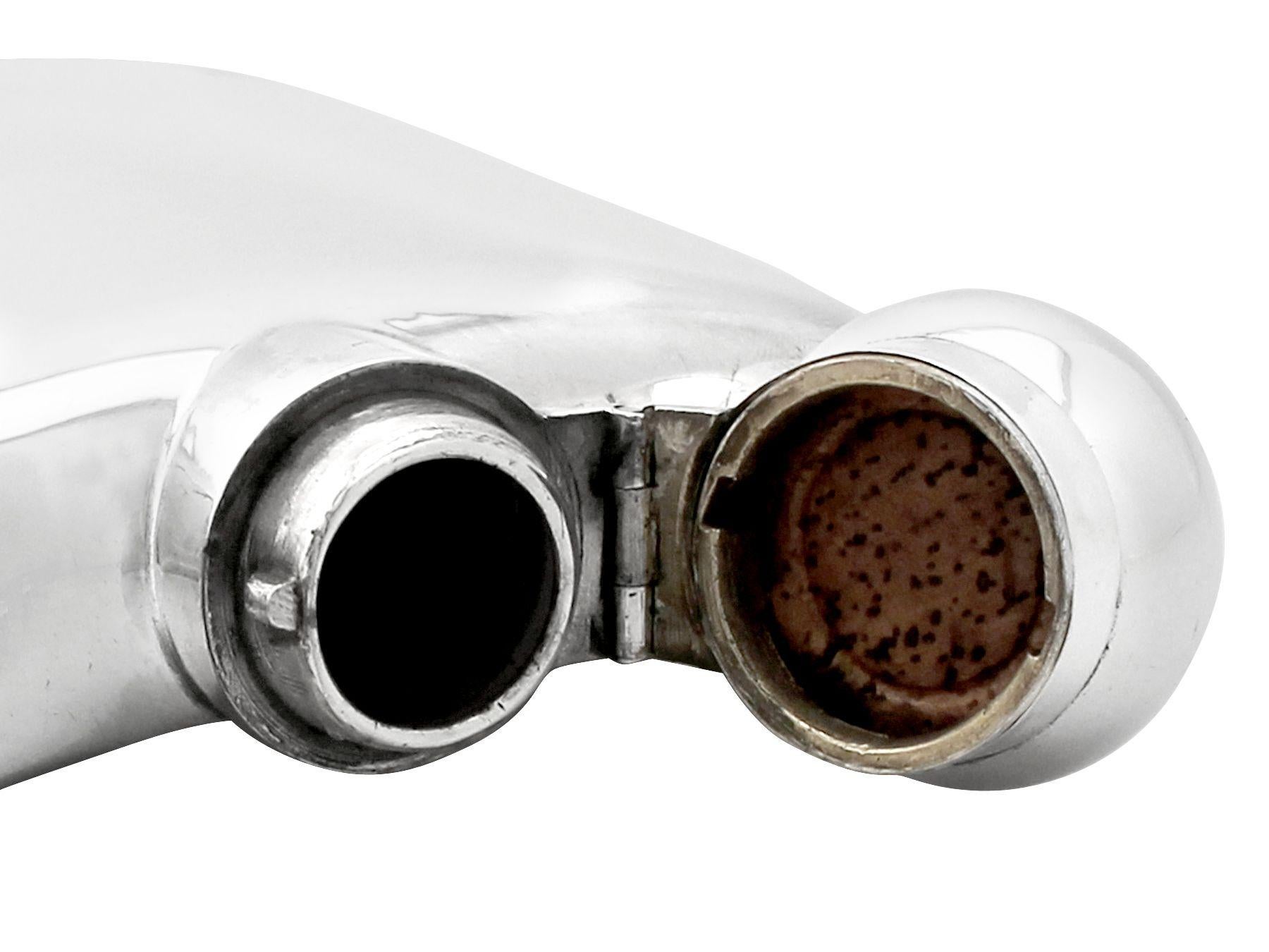Inizio XX secolo Stokes & Ireland Ltd, antica borraccia in argento sterling in vendita