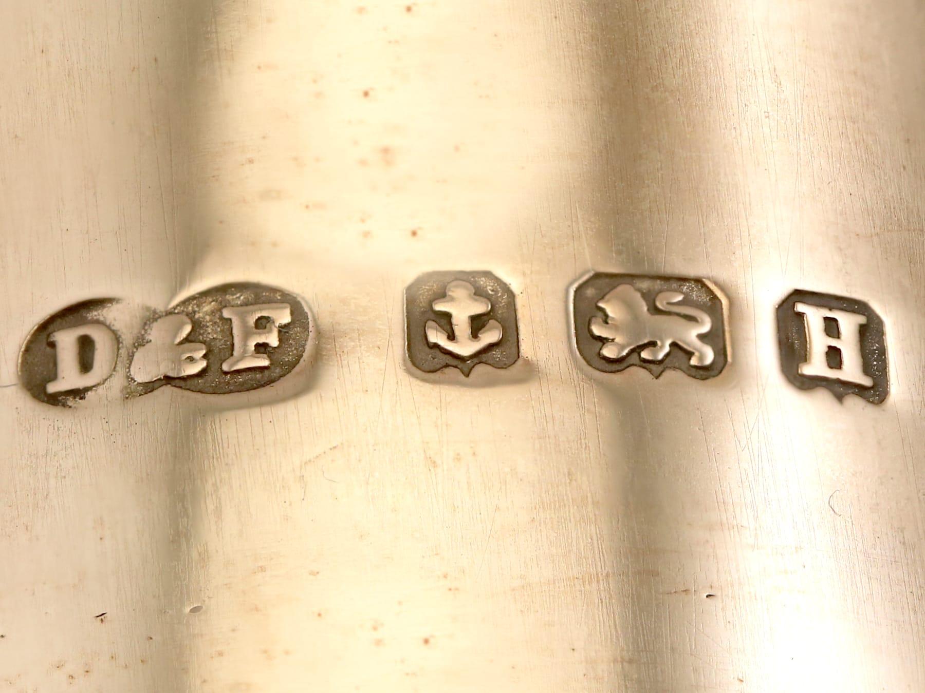 Antico accendino da tavolo George Hunt in argento sterling (1932) in vendita 1
