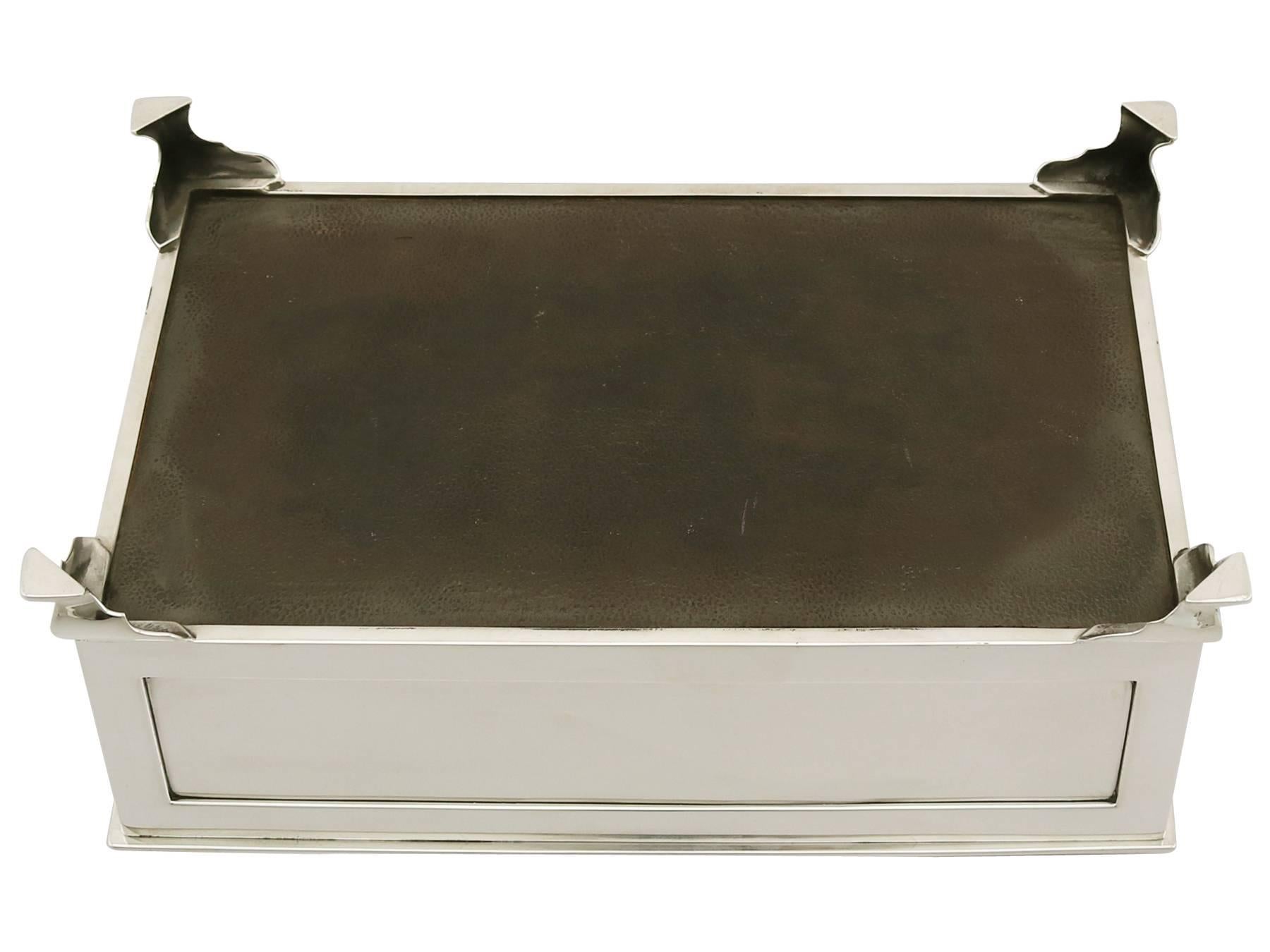 Antique Sterling Silver Jewelry Box 4