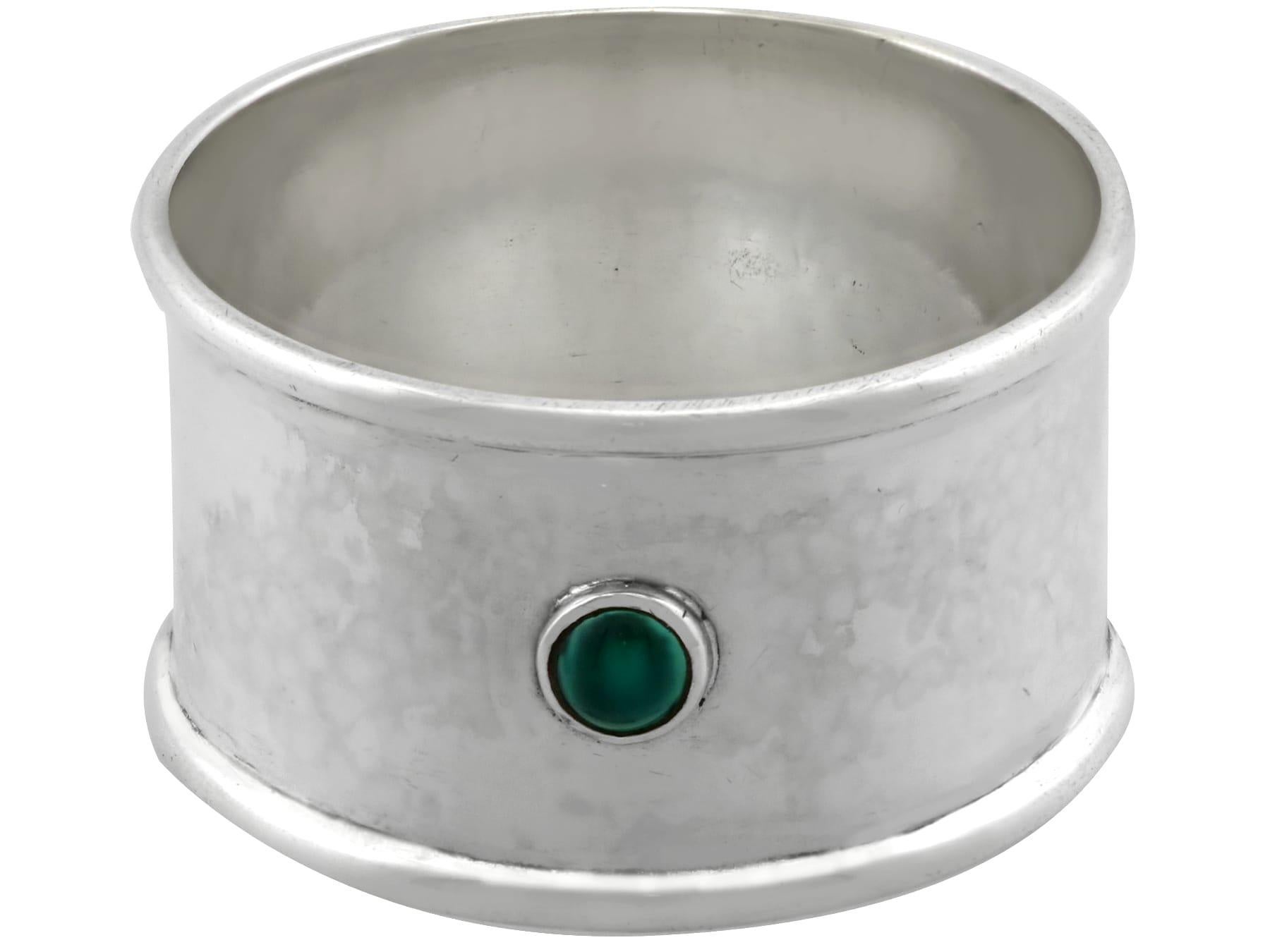 Antique George V Sterling Silver Napkin Rings by Guild of Handicraft (1933) For Sale 1
