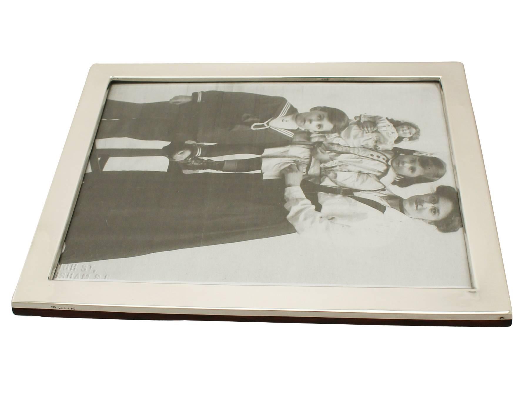 Antique George V Sterling Silver Photograph Frame 2