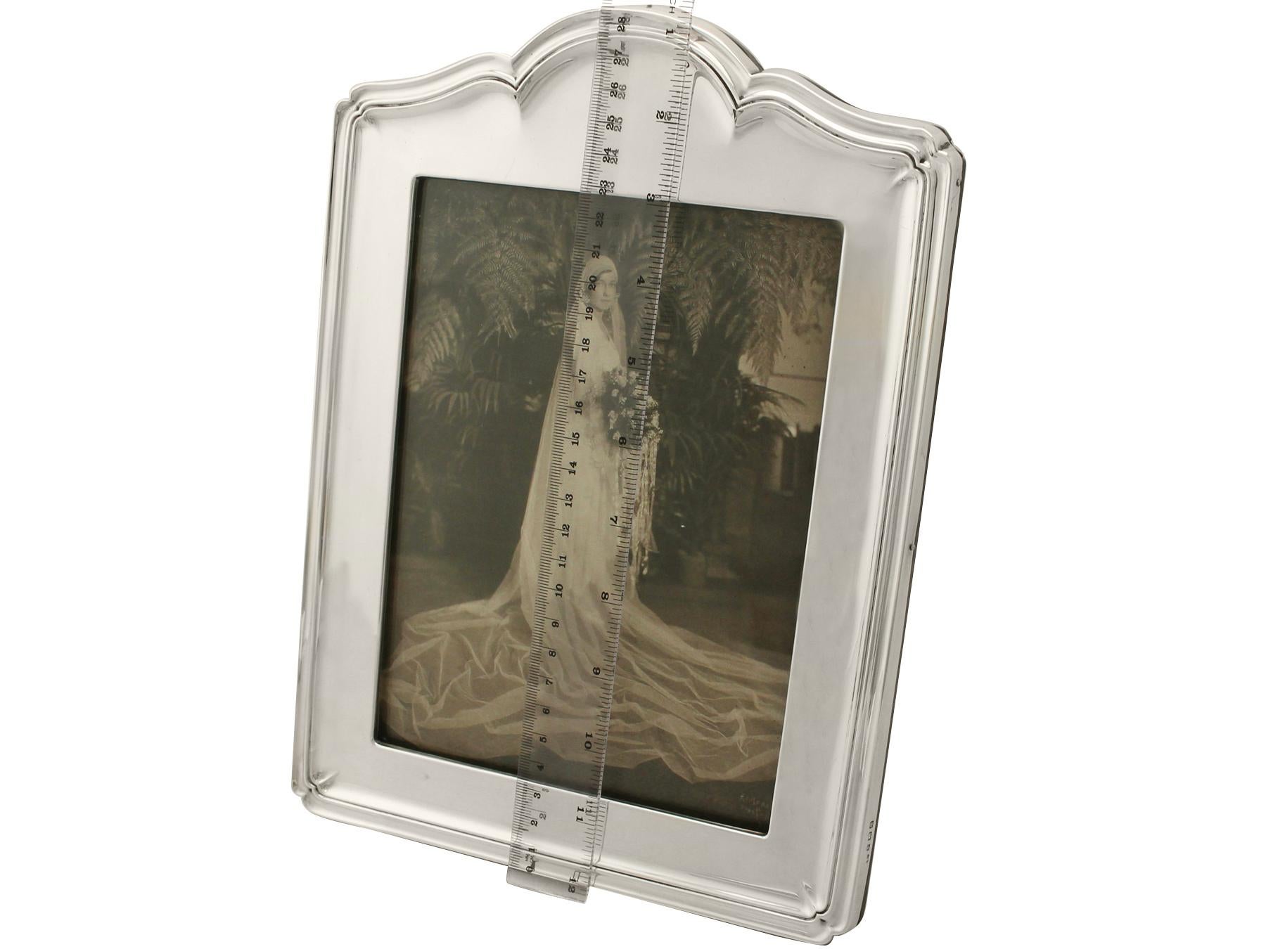 Antique Sterling Silver Photograph Frame by A & J Zimmerman For Sale 3