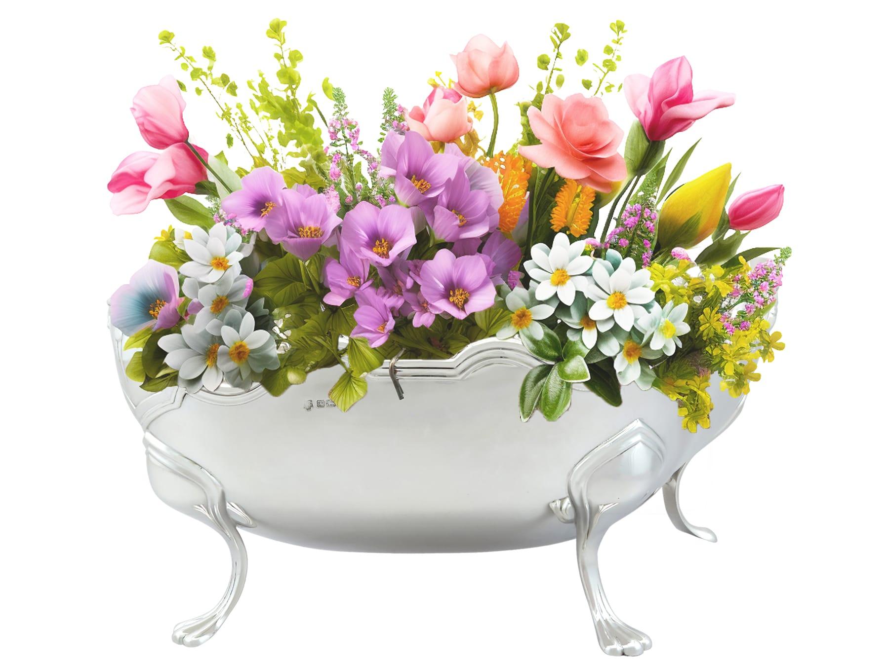 Early 20th Century Antique George V Sterling Silver Presentation Bowl / Centrepiece For Sale
