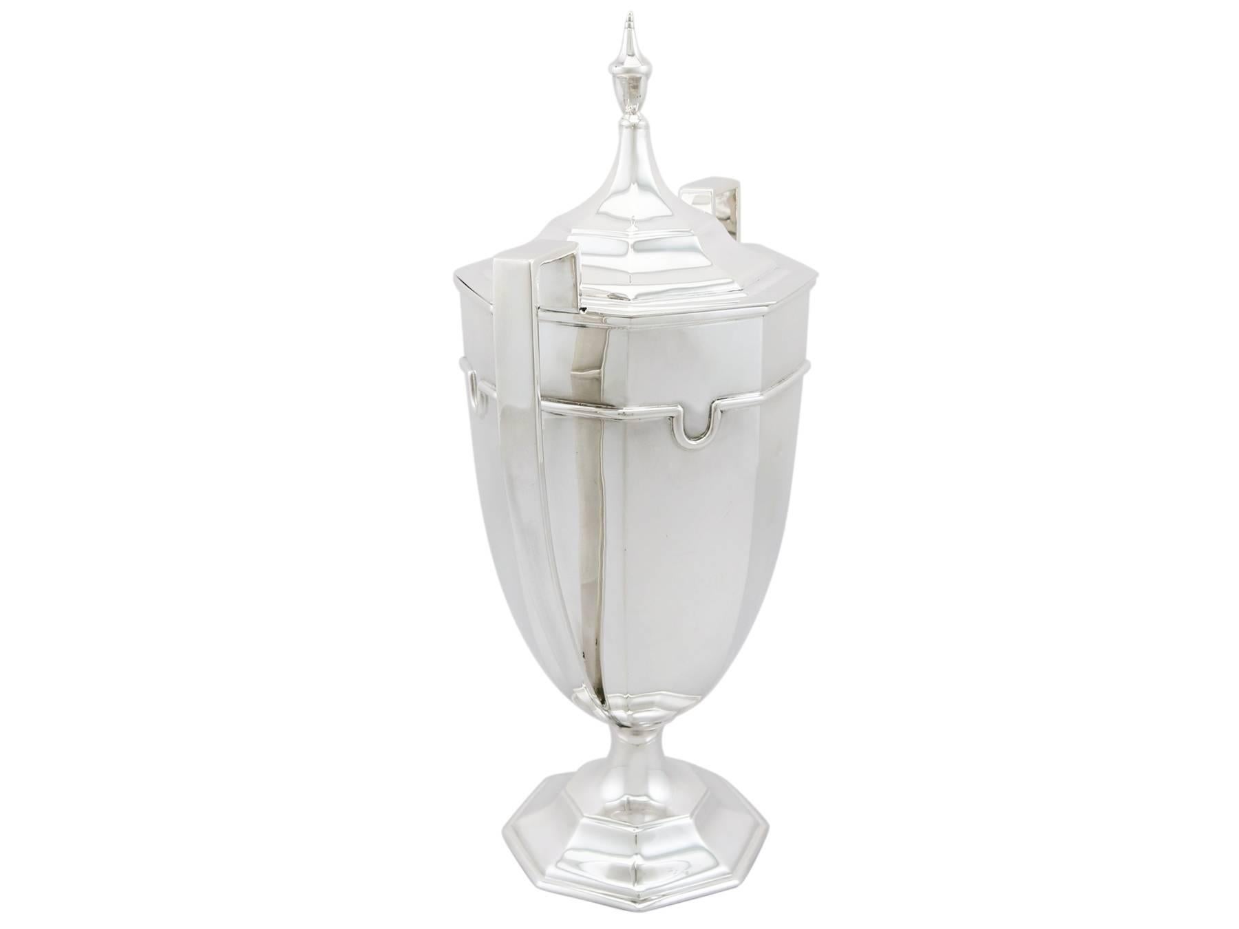 Early 20th Century Antique George V Sterling Silver Presentation Cup and Cover by Mappin & Webb Ltd