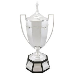 Antique George V Sterling Silver Presentation Cup and Cover by Mappin & Webb Ltd