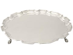Antique George V Sterling Silver Salver