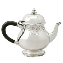 Antike George V. Teekanne aus Sterlingsilber