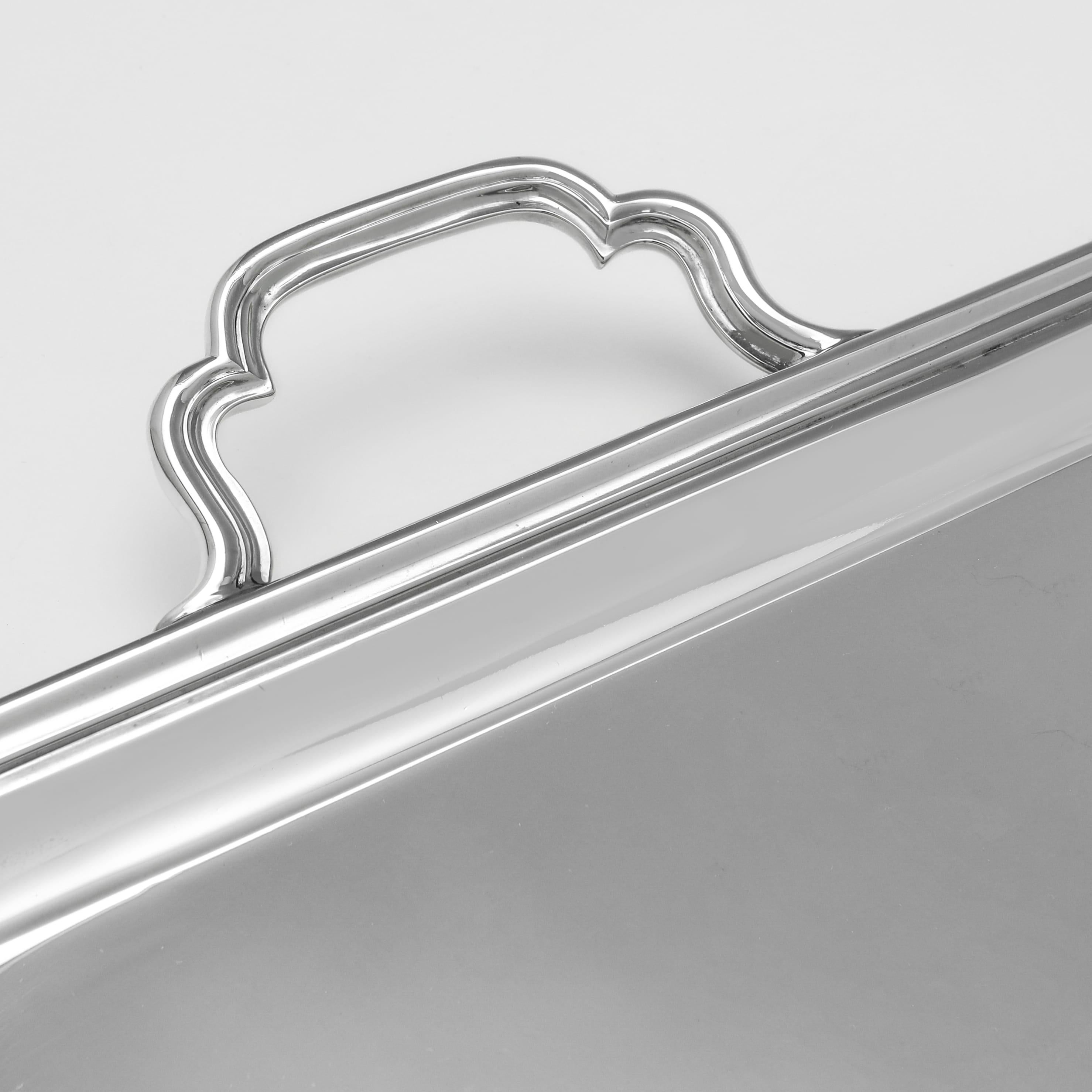 Ancien plateau en argent Sterling George V par Goldsmiths & Silversmiths 1910 Bon état - En vente à London, London