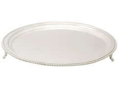 Antique Sterling Silver Presentation Salver by William Hutton