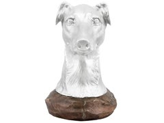 Antique George VI Sterling Silver and Copper Dog Presentation Trophy