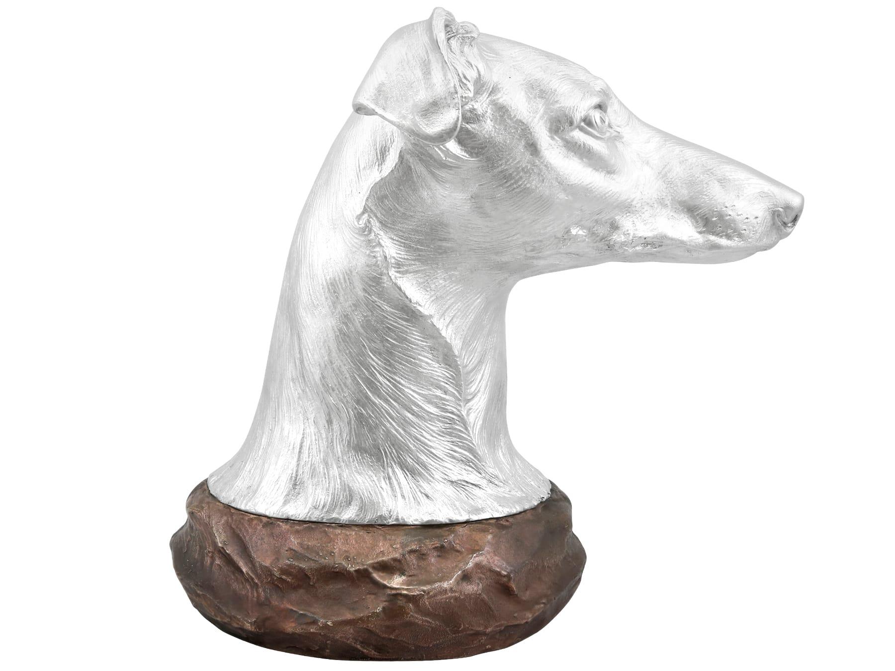 Antico Trofeo di presentazione per cani di Giorgio VI in argento sterling e rame In condizioni ottime in vendita a Jesmond, Newcastle Upon Tyne