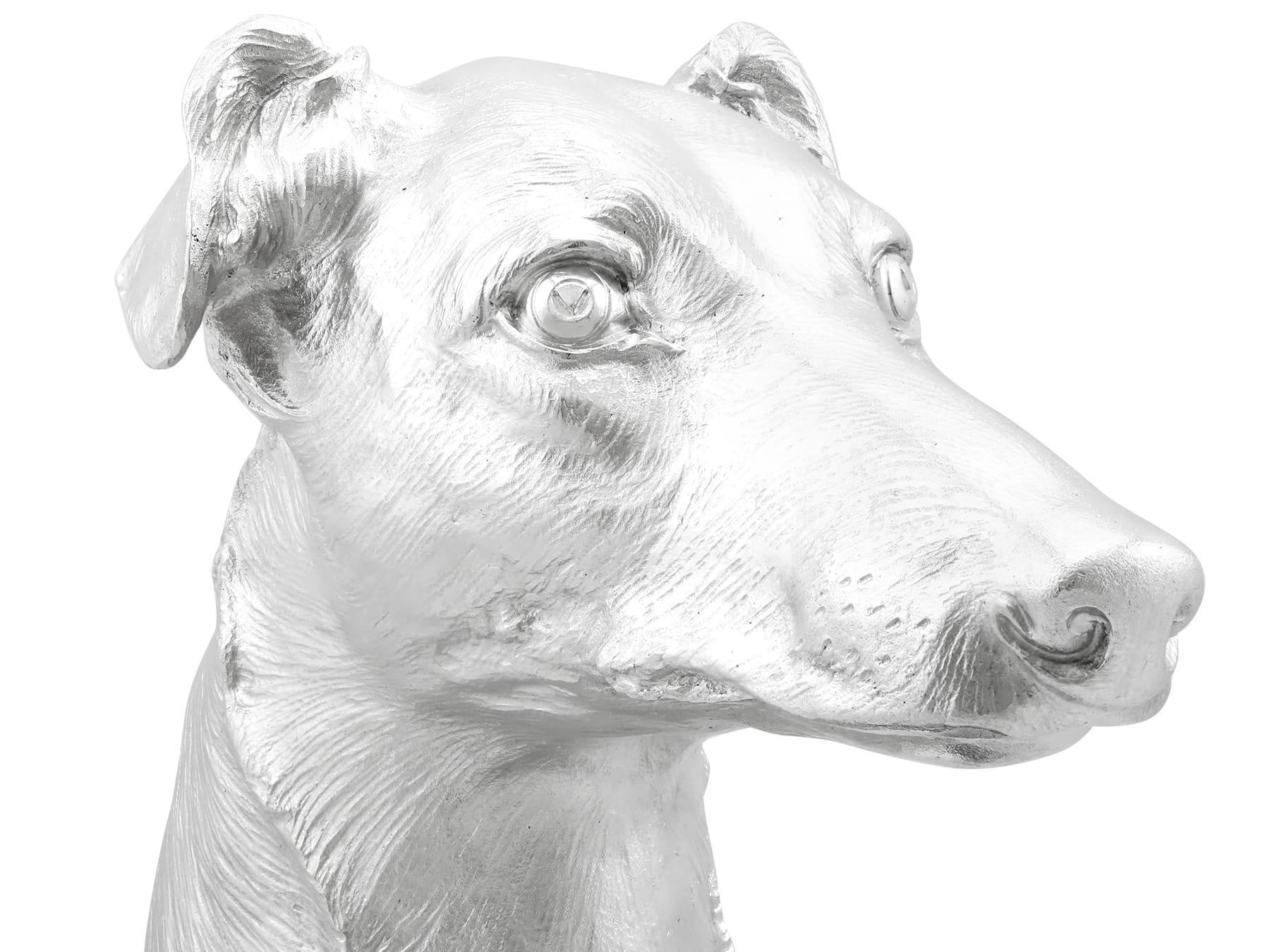 Antico Trofeo di presentazione per cani di Giorgio VI in argento sterling e rame in vendita 1